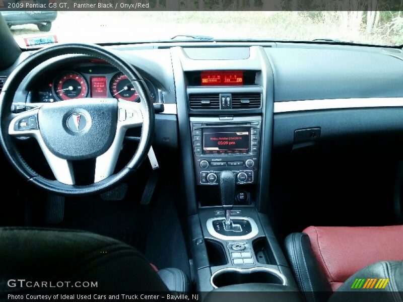 Panther Black / Onyx/Red 2009 Pontiac G8 GT