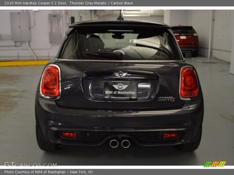 Thunder Gray Metallic / Carbon Black 2016 Mini Hardtop Cooper S 2 Door
