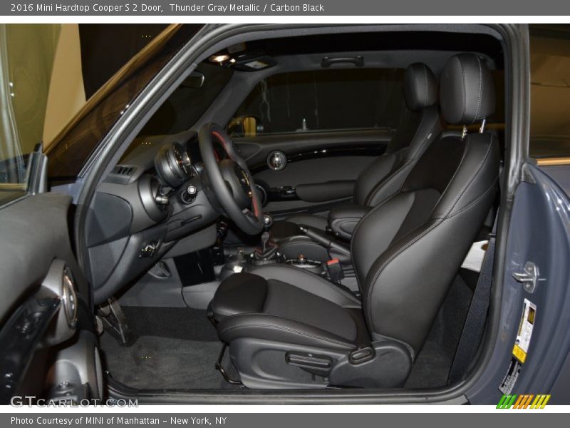 Thunder Gray Metallic / Carbon Black 2016 Mini Hardtop Cooper S 2 Door