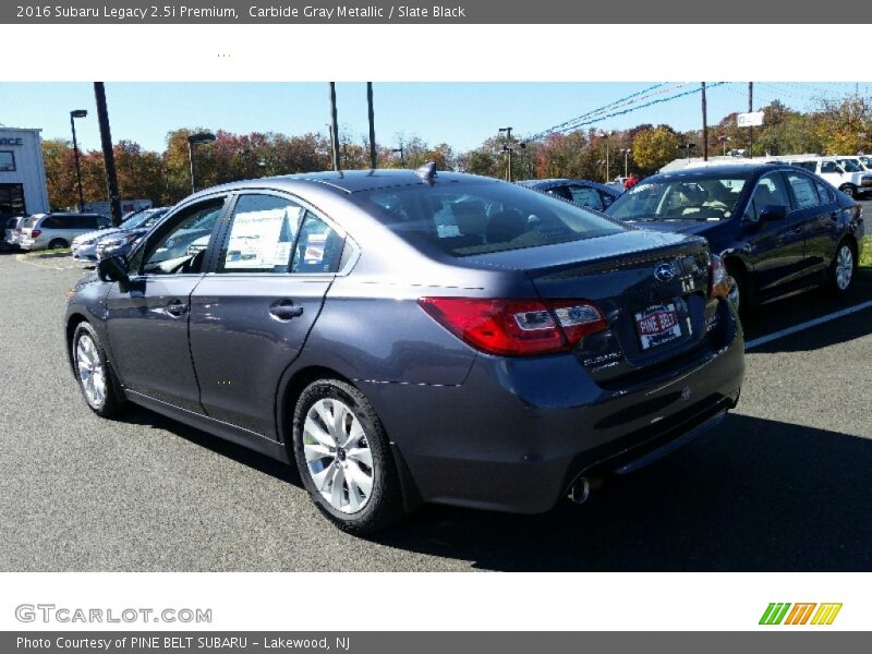 Carbide Gray Metallic / Slate Black 2016 Subaru Legacy 2.5i Premium