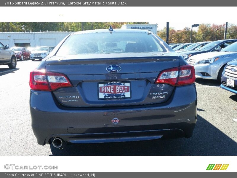 Carbide Gray Metallic / Slate Black 2016 Subaru Legacy 2.5i Premium