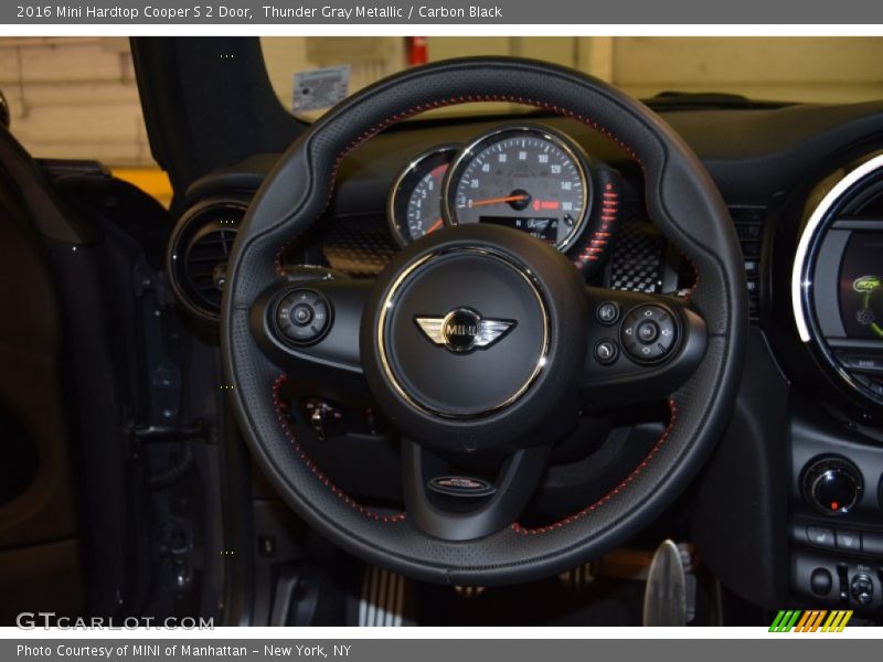 Thunder Gray Metallic / Carbon Black 2016 Mini Hardtop Cooper S 2 Door