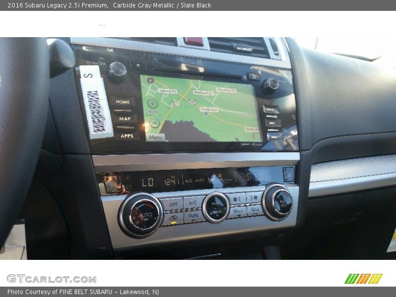 Carbide Gray Metallic / Slate Black 2016 Subaru Legacy 2.5i Premium