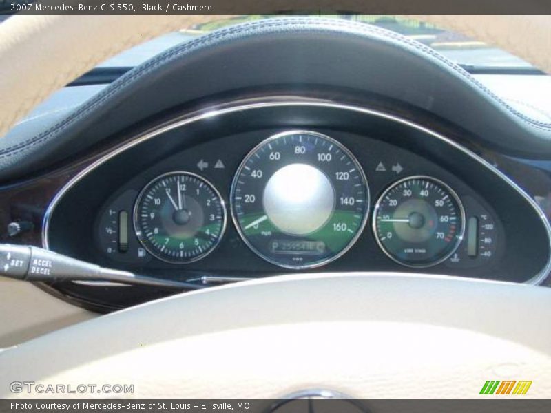 Black / Cashmere 2007 Mercedes-Benz CLS 550