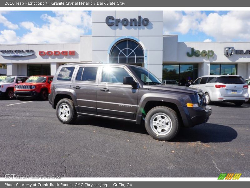 Granite Crystal Metallic / Dark Slate Gray 2016 Jeep Patriot Sport