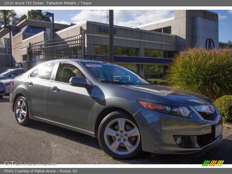 Palladium Metallic / Taupe 2010 Acura TSX Sedan