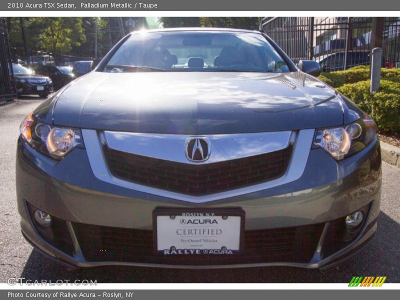 Palladium Metallic / Taupe 2010 Acura TSX Sedan