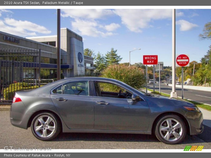Palladium Metallic / Taupe 2010 Acura TSX Sedan