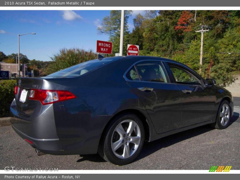 Palladium Metallic / Taupe 2010 Acura TSX Sedan