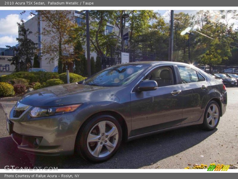 Palladium Metallic / Taupe 2010 Acura TSX Sedan