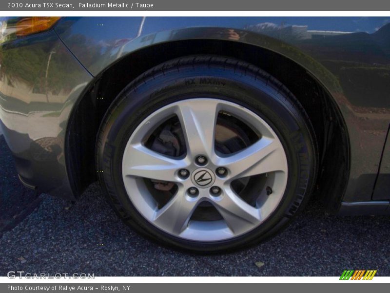 Palladium Metallic / Taupe 2010 Acura TSX Sedan