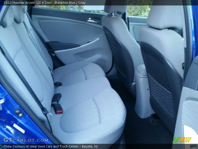 Marathon Blue / Gray 2012 Hyundai Accent GLS 4 Door