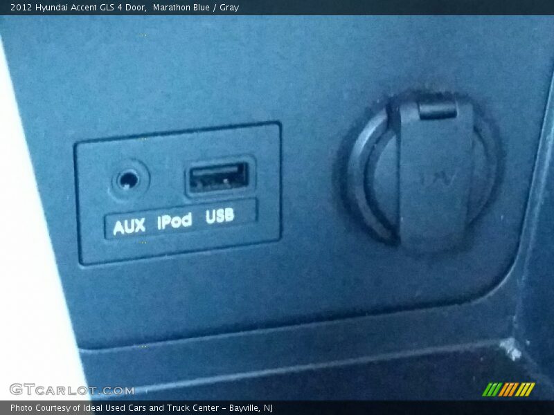 Marathon Blue / Gray 2012 Hyundai Accent GLS 4 Door