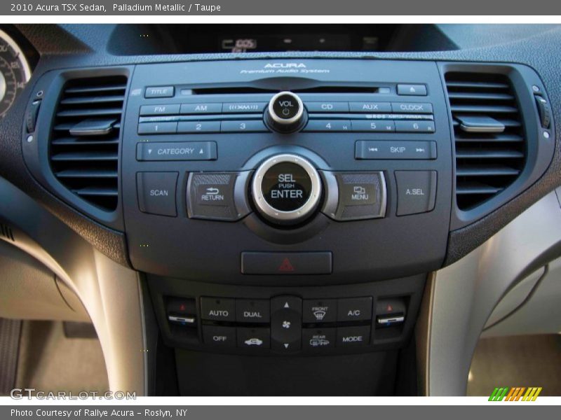 Palladium Metallic / Taupe 2010 Acura TSX Sedan