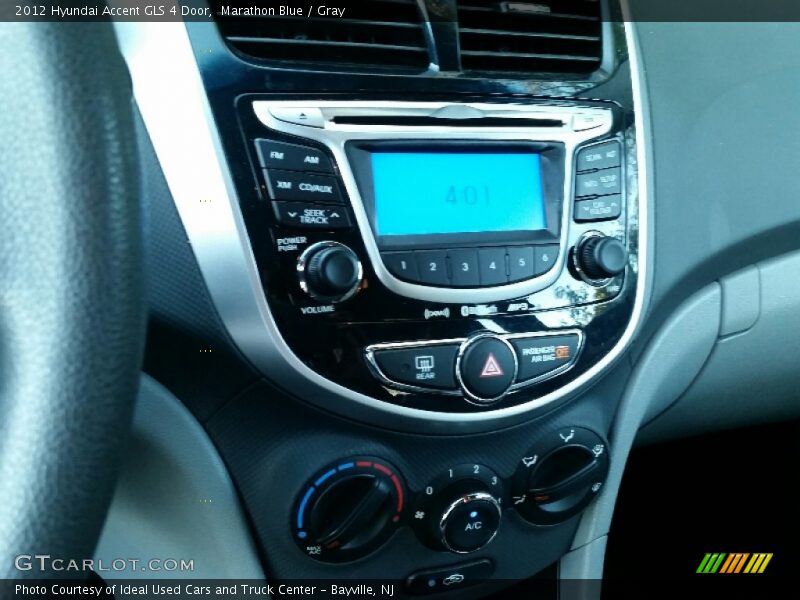 Marathon Blue / Gray 2012 Hyundai Accent GLS 4 Door