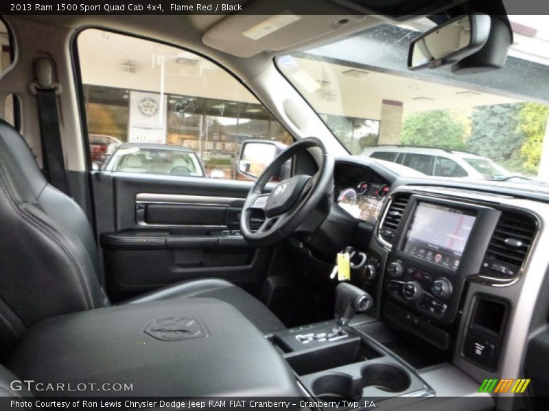 Flame Red / Black 2013 Ram 1500 Sport Quad Cab 4x4