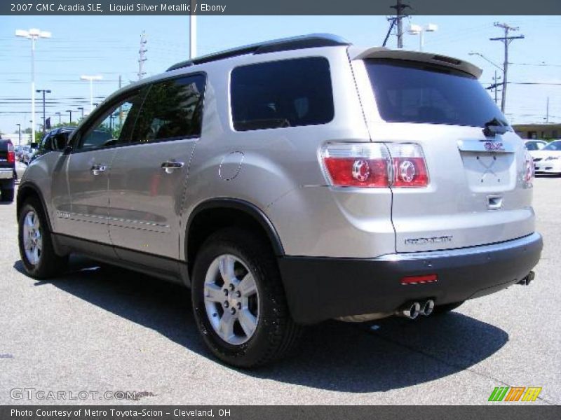 Liquid Silver Metallic / Ebony 2007 GMC Acadia SLE