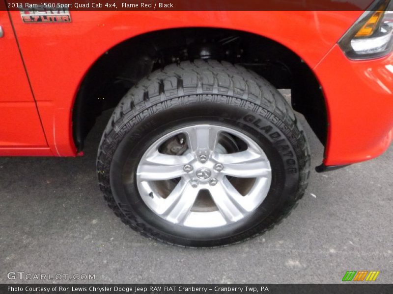 Flame Red / Black 2013 Ram 1500 Sport Quad Cab 4x4