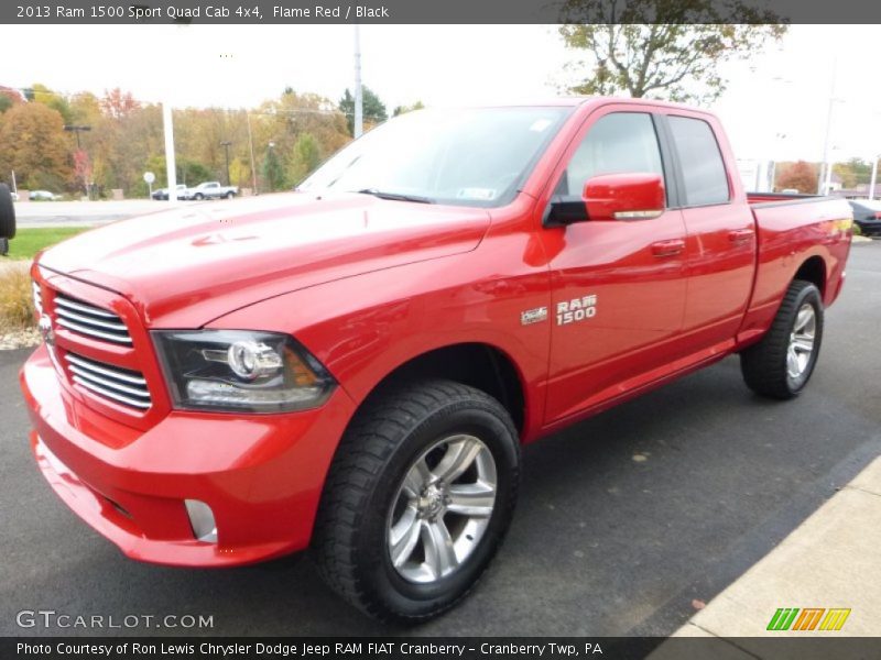 Flame Red / Black 2013 Ram 1500 Sport Quad Cab 4x4