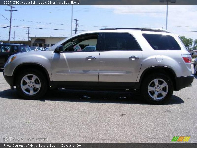 Liquid Silver Metallic / Ebony 2007 GMC Acadia SLE
