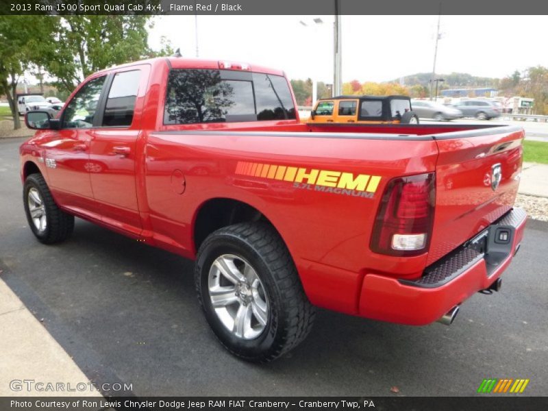 Flame Red / Black 2013 Ram 1500 Sport Quad Cab 4x4