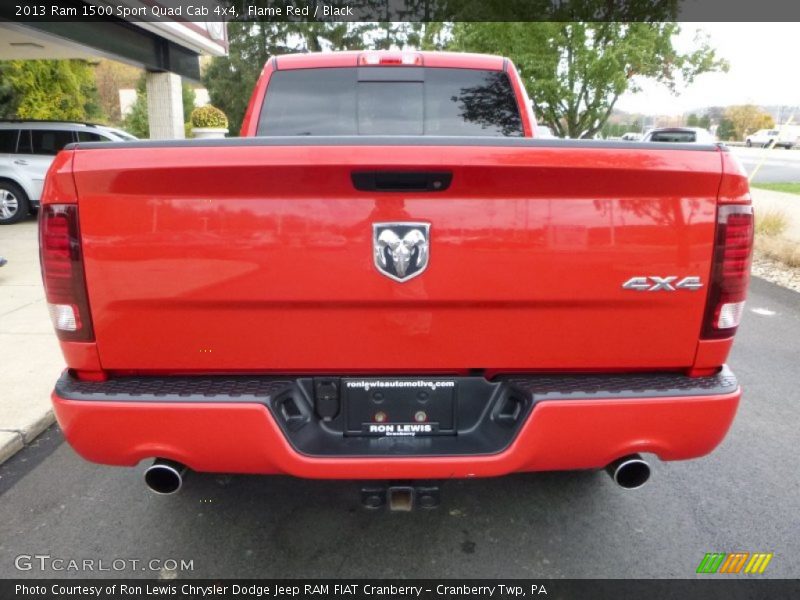 Flame Red / Black 2013 Ram 1500 Sport Quad Cab 4x4