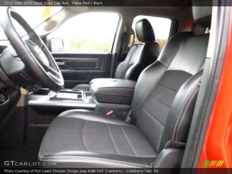 Flame Red / Black 2013 Ram 1500 Sport Quad Cab 4x4