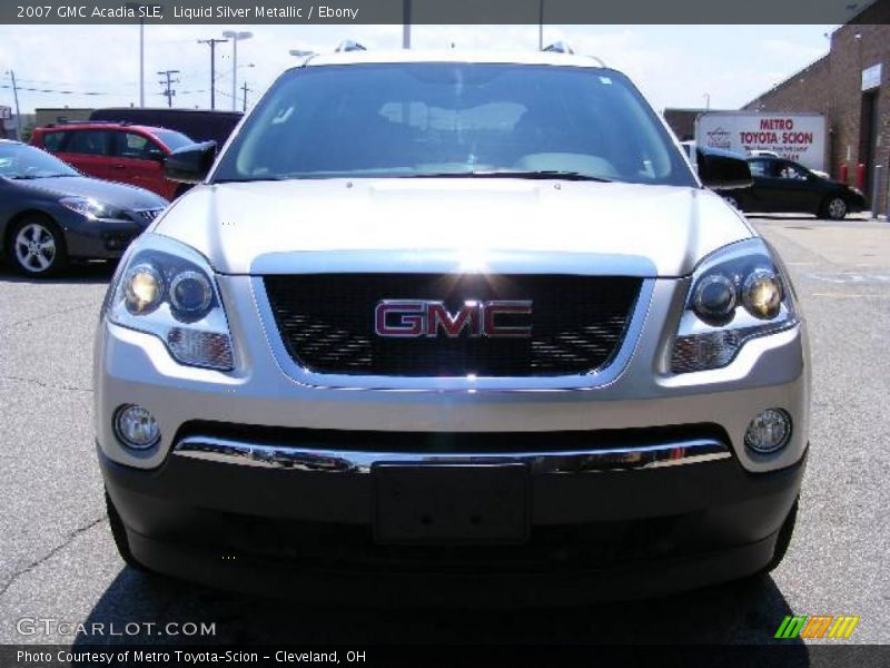 Liquid Silver Metallic / Ebony 2007 GMC Acadia SLE