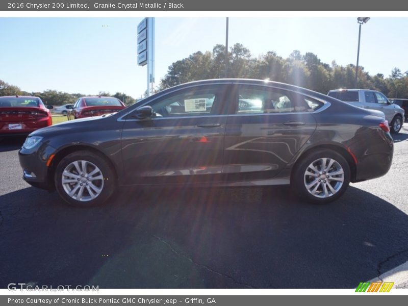 Granite Crystal Metallic / Black 2016 Chrysler 200 Limited
