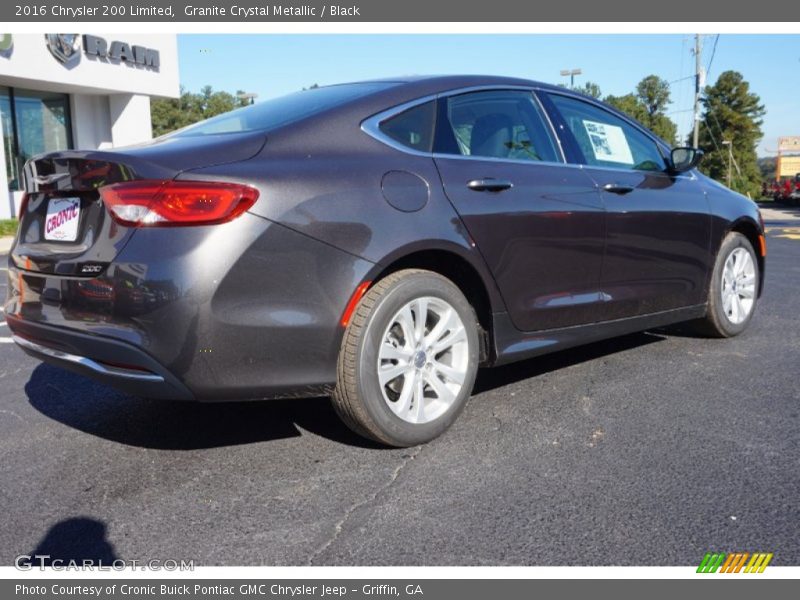 Granite Crystal Metallic / Black 2016 Chrysler 200 Limited
