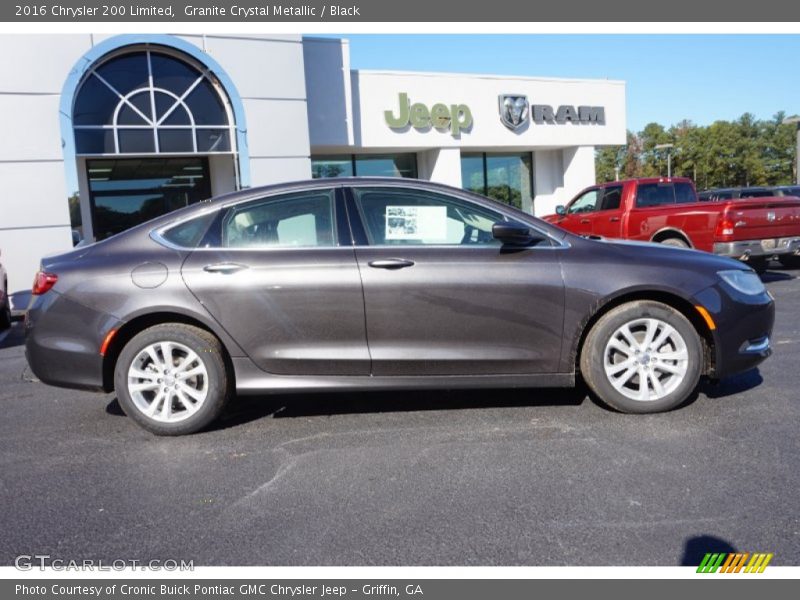 Granite Crystal Metallic / Black 2016 Chrysler 200 Limited
