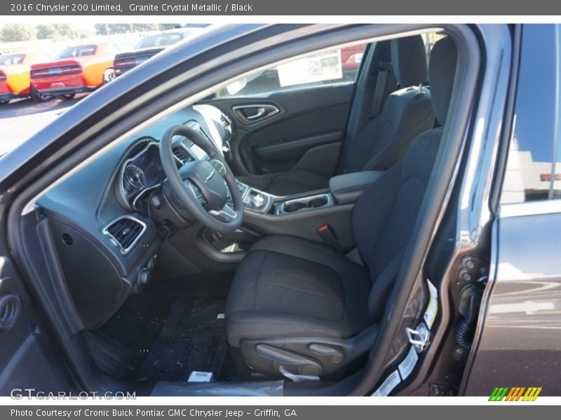Granite Crystal Metallic / Black 2016 Chrysler 200 Limited