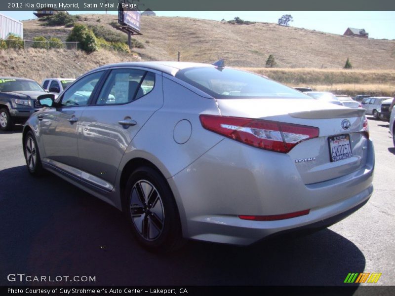 Satin Metal / Beige 2012 Kia Optima Hybrid