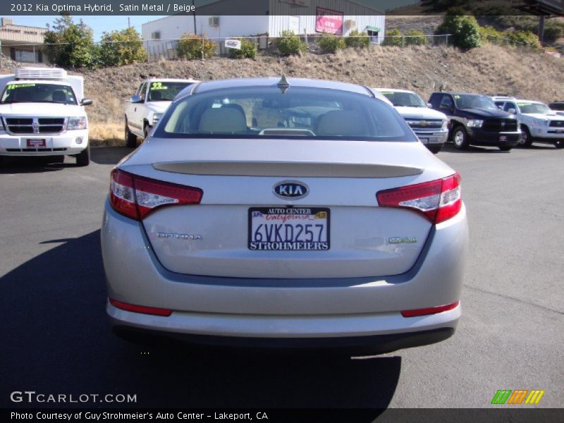 Satin Metal / Beige 2012 Kia Optima Hybrid
