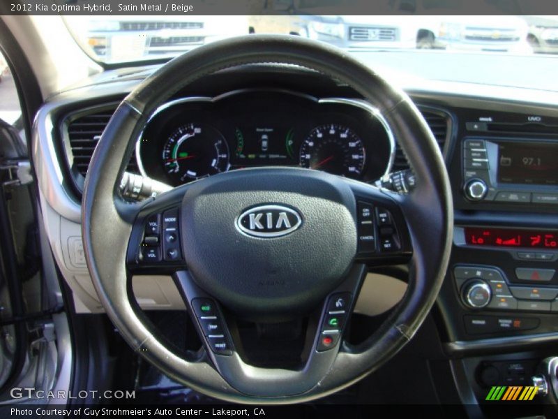 Satin Metal / Beige 2012 Kia Optima Hybrid