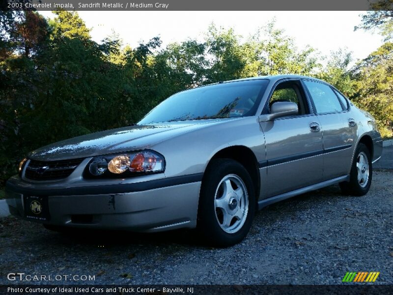 Sandrift Metallic / Medium Gray 2003 Chevrolet Impala