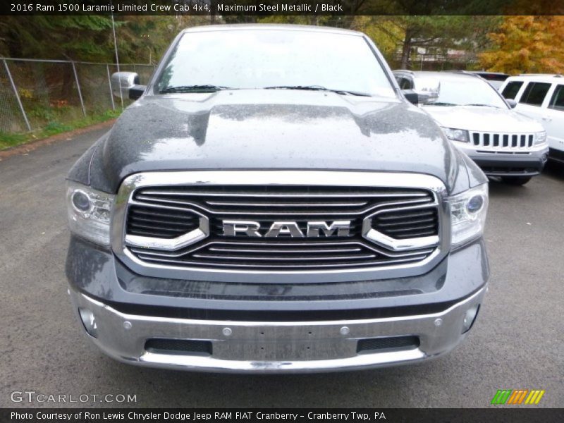 Maximum Steel Metallic / Black 2016 Ram 1500 Laramie Limited Crew Cab 4x4