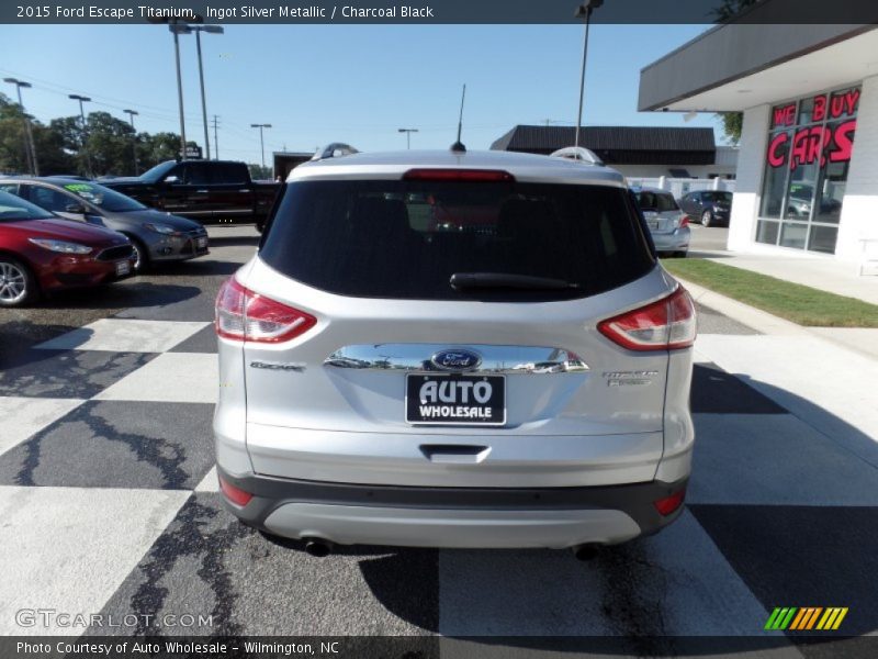 Ingot Silver Metallic / Charcoal Black 2015 Ford Escape Titanium