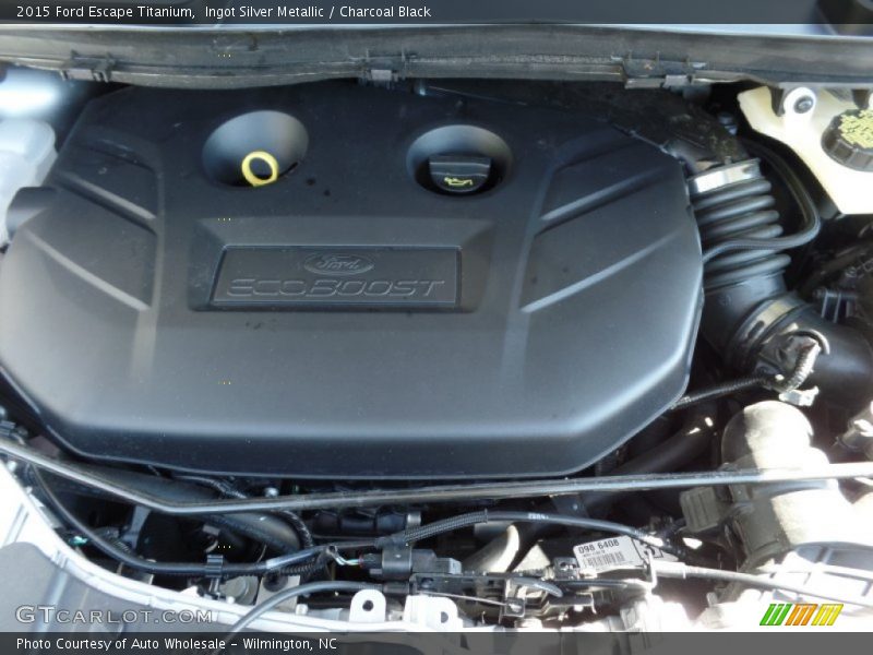 Ingot Silver Metallic / Charcoal Black 2015 Ford Escape Titanium