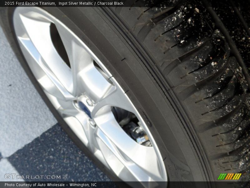 Ingot Silver Metallic / Charcoal Black 2015 Ford Escape Titanium