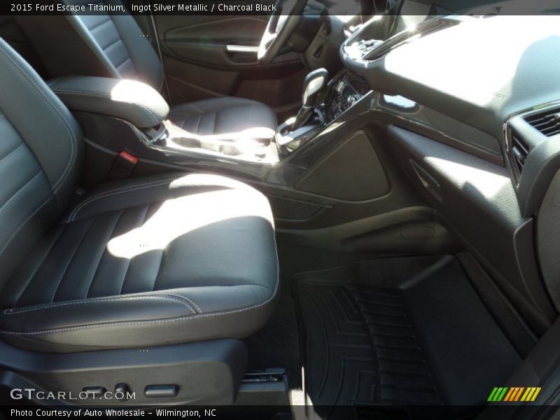 Ingot Silver Metallic / Charcoal Black 2015 Ford Escape Titanium