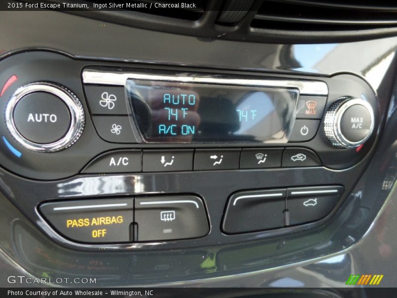 Ingot Silver Metallic / Charcoal Black 2015 Ford Escape Titanium
