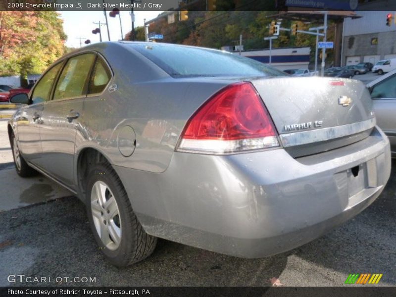 Dark Silver Metallic / Gray 2008 Chevrolet Impala LS
