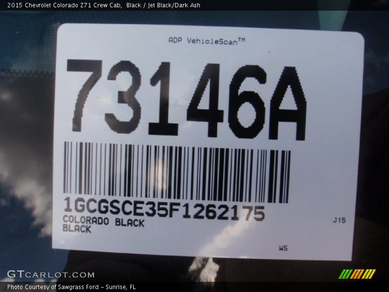 Black / Jet Black/Dark Ash 2015 Chevrolet Colorado Z71 Crew Cab