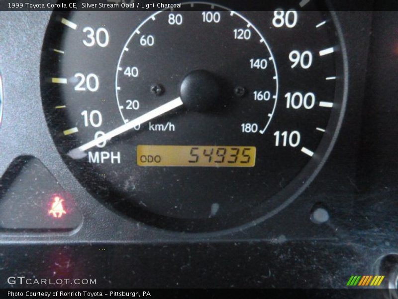 Silver Stream Opal / Light Charcoal 1999 Toyota Corolla CE
