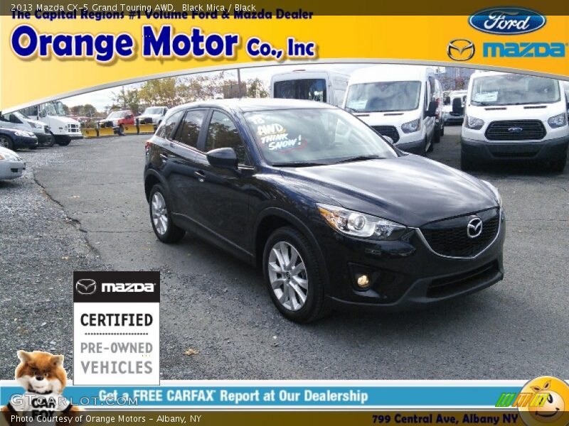 Black Mica / Black 2013 Mazda CX-5 Grand Touring AWD