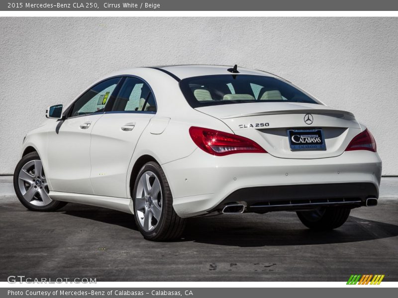 Cirrus White / Beige 2015 Mercedes-Benz CLA 250