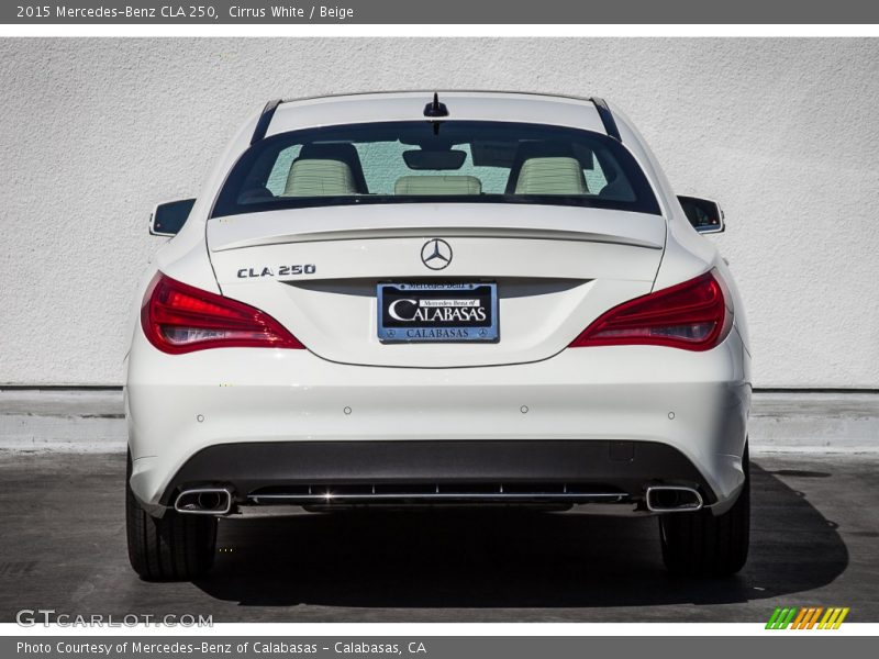 Cirrus White / Beige 2015 Mercedes-Benz CLA 250