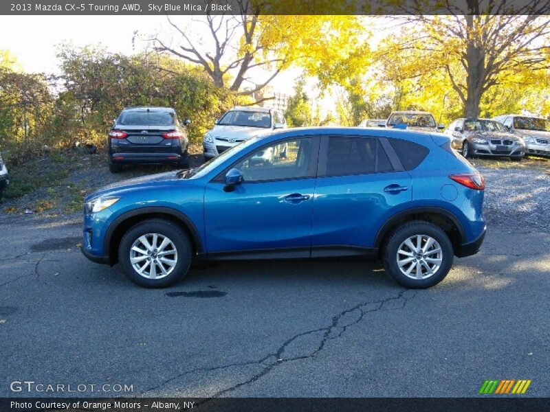 Sky Blue Mica / Black 2013 Mazda CX-5 Touring AWD
