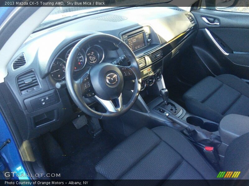 Sky Blue Mica / Black 2013 Mazda CX-5 Touring AWD